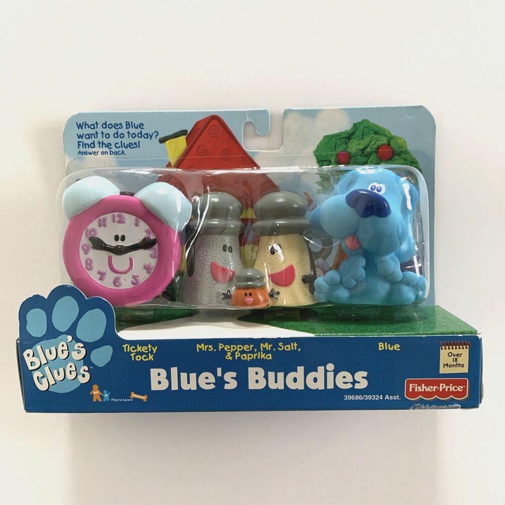 Fisher-Price Blue's Clues Buddies Tickety Tock Pepper Salt Paprika Figures 1998